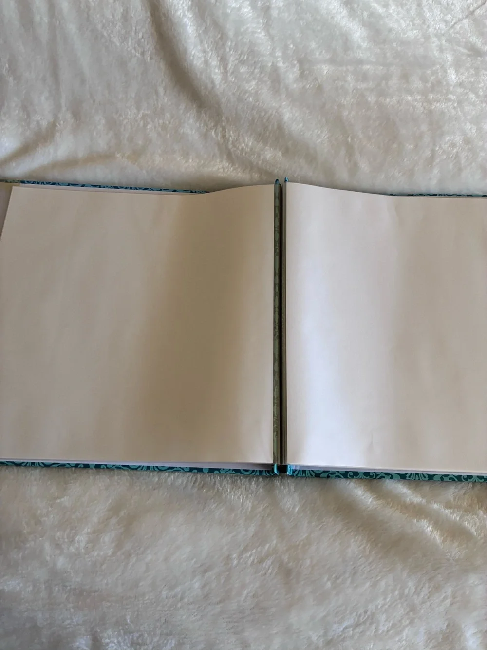 Recollections Teal and Aqua Damask Scrapbook Album
